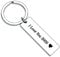 BESPMOSP Gifts For Couples Husband Wife Keychains Jewellery Best Friends Gifts Christmas Presents For Men Women (I Love You 3000)
