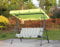 Angel Living 3 Sitzer Hollywoodschaukel Gartenschaukel mit Sonnenschutz 169 x 110 x 151cm Apfelgrün