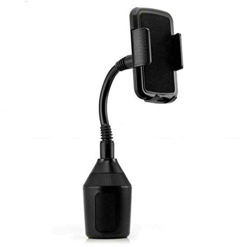 Riloer Porte-gobelet pour Voiture Noir 360 pivotant pour téléphone Portable GPS Support pour Berceau Support Long