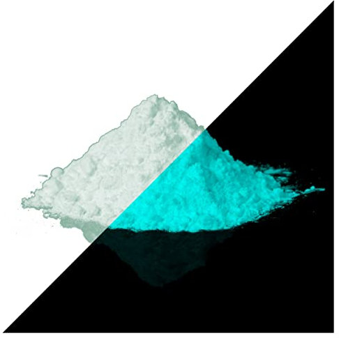 lumentics Superpremium Leuchtpulver GrünBlau 40g - Im Dunkeln leuchtendes Farbpulver. Nachleuchtend, phosphoreszierend, fluoreszierend und nachleuchtend. UV Pigmente für DIY, Harz, Lack, Epoxy