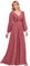 Ever-Pretty Damen Stilvolle Chiffon V-Ausschnitt Applique Plus Size Abendkleider mit Langen Laternenärmeln Kam Braun 40