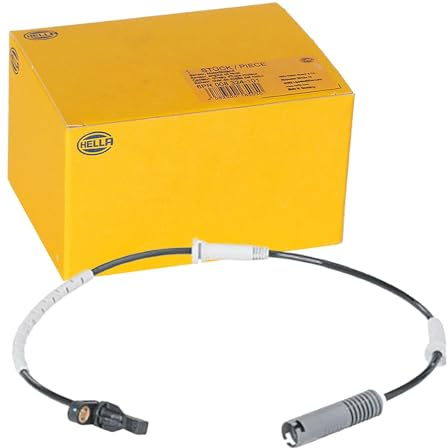 HELLA 6PU 012 679-881 ABS Sensor - Raddrehzahl - 2-polig | Kompatibel mit: BMW 1, 1, 1 Cabriolet, 1 Coupe, 3, 3 Cabriolet, 3 Coupe, 3 Touring