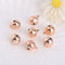 LUMoony 50Pcs12mm Klein Glöckchen Mini Bastelglocken Glöckchen Schellen Glocken Metallglöckchen Bunte Glocken Kleine Glocken zum Basteln Jingle Bells Glöckchen Weihnachtsschmuck DIY Schmuck