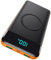 Wireless Portable Charger 30800mAh 15W Wireless Charging 25W PD QC4.0 Fast Charging Smart LED Display USB C Power Bank 4 Output and 2 Input External Battery Pack Compatible with iPhone Samsung-Orange
