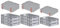 PROREGAL SuperSparSet 8x Eurobox NextGen Grip mit Auflagedeckel & 4 roten Schiebeschnappverschlüssen, HxBxT 12x40x60cm, 23L, Griffe offen, Glatter Boden, Eurobehälter Transportbox Transportbehälter