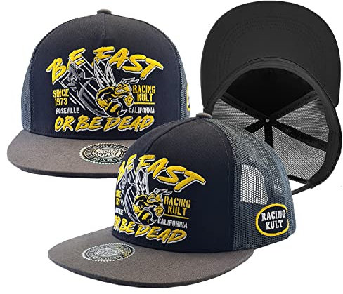 RACING KULT Be Fast or Be Dead Snapback Cap mit Stick Unisex