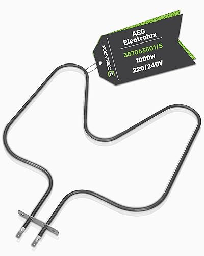 DEKAROX Unterhitze Heizelement 1000W 220/240V für AEG Electrolux Juno Zanussi Zanker 357063501/5 3570635015 für Backofen Herd