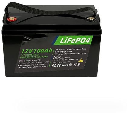 Dbtxwd 12V 100Ah LiFePO4-Akku, 3000+ Zyklen Deep Cycle LiFePO4-Akku, eingebautes 50A BMS, 12,8V wiederaufladbare Lithiumbatterie für Outdoor-Camping
