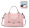 Reisetasche Damen 40x20x25 Ryanair Handgepäck Tasche Sporttasche Weekender Bag Schwimmtasche Wasserdicht Travel Bag Duffle Bag Fitnesstasche Trainingstasche Krankenhaustasche mit Schuhfach,F3-Rosa