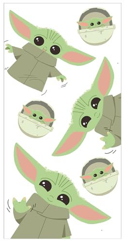 Jerry Fabrics Star Wars Mandalorian Baby Yoda Duschtuch Badetuch 70 x 140 cm