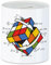 Hey!Print Zauberwürfel Tasse Rubik Cube Magic Würfel Retro Rubi Vintage Nerd Spardose