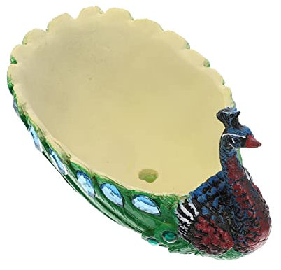 BESPORTBLE Pfau Ornament Blumentopf Blumendekor Harz Zimmerpflanzen Pasta Dekorationen für Wohnzimmer Pflanzgefäß für den Haushalt Pfauen saftige Vase Anlage schmücken Blumenbehälter Strass