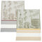 Filet - Set di 2 Canovacci per Cucina in Jacquard con Inserto in Tela Aida 55 Fori da Ricamare, Ideali per Asciugare le Stoviglie, Made in Italy, Disegno Olivo, Colore Verde e Corda