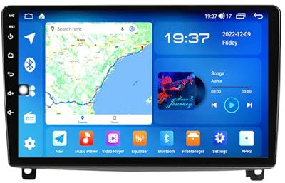 Android 11 Radio Coche con Pantalla 2 DIN para Peugeot 407 2004-2011 Autoradio 9 Pulgadas con Pantalla Táctil Admite WiFi/GPS/Bluetooth/USB/SD/RCA,Mandos del Volante(A600S 4G+WIFI 8-Core 6G 128G)