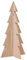 vidaXL Weihnachtsbaum, Tannenbaum Holz zum Schmücken, Christbaum Holzbaum DIY Weihnachten Dekoration, Dekobaum Weihnachtsdeko, 59,5cm Massivholz Kiefer