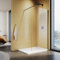 SUNXURY Walk In Duschtrennwand 120x200cm mit Stabilisierungsstange 120cm Walk In Dusche Schwarzer Rahmen Duschcabine Duschabtrennung aus 10mm NANO Glas