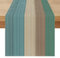 Tischläufer Frühling Modern 40 x 180cm Outdoor Vintage Tischläufer Grün Abwaschbar Leinenoptik Blau Braun Wohnzimmer Tischmatten Läufer für Esszimmer Party Urlaub Dekoration Frühling Sommer