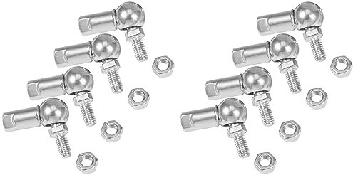 Lckiioy CS8, Cuscinetto Un Sfere con Perno, Perno Filettato M5X0.8mm, Acciaio Al Carbonio, Mano, 8 Pezzi, Cuscinetto Un Sfere