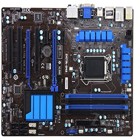 XYYZXKL Schede Madri per Computer Fit for Msi Zh77a-g43 Scheda Madre Originale Usata DDR3 LGA 1155. for I3 I5 I7 CPU 32GB USB3.0 SATA3 H77 Scheda Principale DDR3 1155.