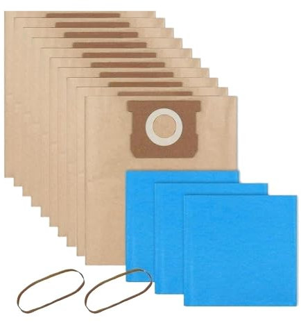 19-3100 Sacchetti For Aspirapolvere, Compatibili Con Stanley, Aspirapolvere A Secco E Umido Da 5 A 6 Galloni, Aspirapolvere A Secco Monouso E Riutilizzabili