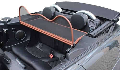 Aperta Windschott passend für Mini Cooper Cabrio 100% Passgenau OEM Qualität Braun Windstop Windabweiser