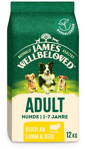 JAMES WELLBELOVED 12kg Hund Trockenfutter Lamm & Reis