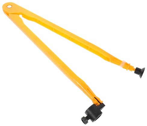 PartyKindom Compas De Dessin Grosse Taille En Plastique Ventouse Ajustable Compatible Craie Et Marqueur Pour Enseignement Mathématique