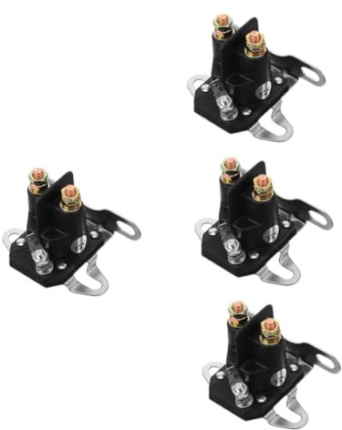 Toyvian 4 Stück Starter Magnetventil für Rasenmäher und Autos Professionelles Elektromagnetventil Installieren Langlebig und Sicher Kompatibel mit Bolens