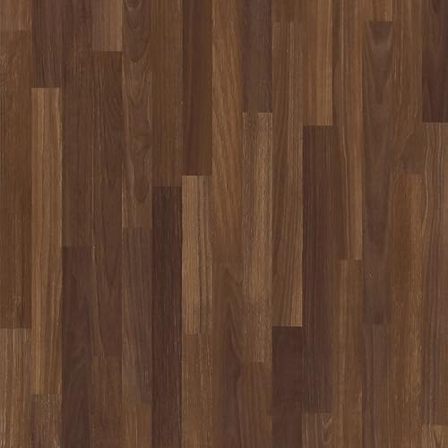 VaryPaper Dark Brown Patchwork Wood Panel Wallpaper 60cmx1200cm Wood Effect Sticky Back Plastic Self Adhesive Wooden Panelling Wallpaper for Living Room Bedroom Kitchen Worktop Covering Cupboards