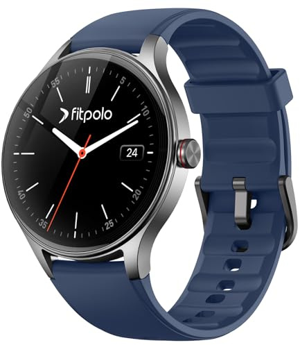 Smartwatch Herren Rund, 1.57'' HD Smart Watch mit Telefonfunktion/Whatsapp, Fitnessuhr Herren Schlafmonitor/Herzfrequenz, Pulsuhr 120+ Sport 3ATM Wasserdicht, Men' Smartwatch für Samsung/Android/iOS
