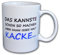 Tasse weiß Das kannste schon so machen - Sprüchetasse, Kaffeebecher, Mug, Becher, Kaffeetasse mit Spruch