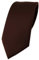 TigerTie Herren Krawatte – Klassische 7,5 cm Krawatte in dunkelbraun einfarbigem Design, ideal für Geschäftstermine, festliche Anlässe und die Freizeit