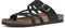 WHITE MOUNTAIN Damen Hayleigh Flache Sandale, Schwarzes Nubukleder, 38.5 EU