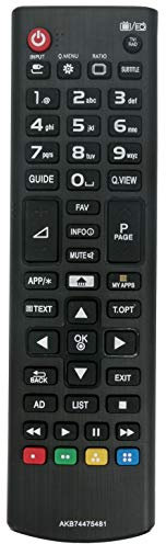 ALLIMITY AKB74475481 Fernbedienung Ersetzt für LG TV 65UH600V 65UF680V 55UF680V 55UF6809 55UB830V 55UB820V 55LB610V 55LB580V 55EA980W 50LN5708 50LB580V 50LB5800 49UH600V 49UF685V