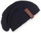 KNIT FACTORY - Coco Mütze - Strickmütze für Damen und Herren - Slouch Beanie - Wintermütze mit Wolle - Hochwertige Qualität - Navy