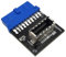 EZDIY-FAB USB 3.0 (3.1 Gen 1) Internal (19-Pin) Header to USB 3.1/3.2 Type-C (20-Pin) A-Key Front Panel Adapter