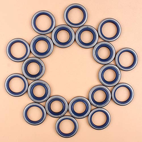 Tiempo Beixi 10Pair Cigüeñal Retenes Compatible con Husqvarna 365 362 372 372XP 371 371K 375K JONSERED 2171 2071 2065 Motosierra de Gasolina Piezas