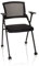 hjh OFFICE 660946 Besucherstuhl klappbar Priority II Stoff/Netz Schwarz Klappstuhl Konferenzstuhl bis 150kg belastbar, mit Rollen