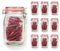 Mason Jar Bottles - 30 PCS Reusable Spice Storage Bags With Labels & Funnel, Airtight Seal Leak-Proof Zip-Lock for Travel, Camping, Picnic (Red, M)