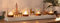 Dekoleidenschaft Lichterboard „Winterlandschaft“ für 4 Kerzen, Halter für Teelichter, Weihnachtsdeko, Kerzenständer, Windlichter, Teelichthalter, Adventskranz, Teelichtgläser, Adventsdeko