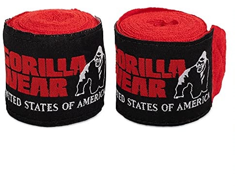 Gorilla WEAR Boxing Hand Wraps Red