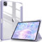 FINTIE Hybrid Case Compatible with iPad Pro 11 Inch (2022-2018) Not for 2024 - Ultra Slim Shockproof Clear Cover w/Pencil Holder, Auto Wake/Sleep, Lilac Purple