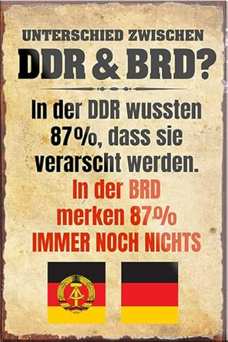 schilderkreis24 – Lustiger Spruch “DDR&BRD?“ Magnet Deko Kühlschrankmagnet Humor Geschenkidee Geburtstag Weihnachten 9x6 cm