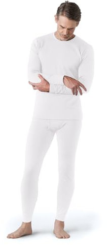 LAPASA Completo Termico Uomo in Pile Calzamaglie Termica & Maglie Termiche Set М24 Extra-Caldo Caldo Bianco XXL
