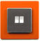 Double & Single Light Switch Surround Acrylic Finger Plate Panel Socket Multiple Colours (Single, Orange)