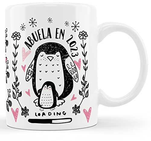 Bee Ingenious Taza Pinguino Regalo madres o embarazada Regalos para mamas embarazadas Regalos originales para embarazadas primerizas - Colección (Pin-Abuela)