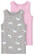 NAME IT Girl's NMFTANK TOP 2P Grey Melange Unicorn NOOS Unterhemd, 98