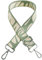 Schultergurt für Taschen Breit 3.8cm & Verstellbar 80-130cm, Taschengurt Breit Boho, Schulterriemen für Taschen, Tragegurt Tasche Schultergurt Taschenkette Strickmuster - Silber Karabiner (A Grün)