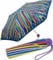 happy rain Ergobrella Kinder-Taschenschirm mit reflektierenden Elementen funny stripe