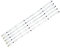 MGRAS Sharp da 32 Pollici TV LED Striscia D2GE-320SC1-R0 BN96-28489A D2GE-320C1-R0 D2GE-320C1-R0 UE32F5000 UE32F5500 UE32F4000 CY-HF320BGSV1H 655mm Compatibile for Samsung. Luce